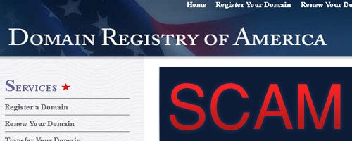 Domain Registry of America scam