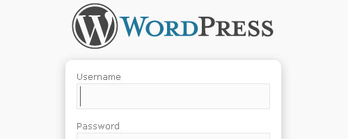 Screen shot of WordPress Login Screen