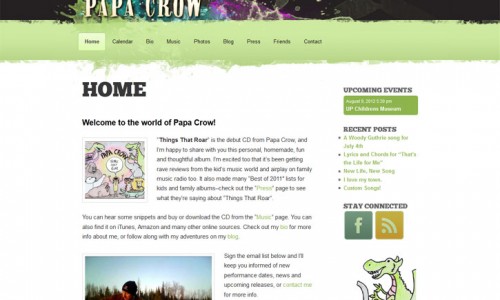 Papa Crow Website Redesign