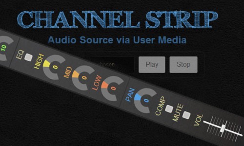 Channel Strip Web Audio App is Released