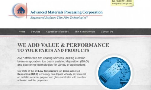 AMP Corp. Website Launched