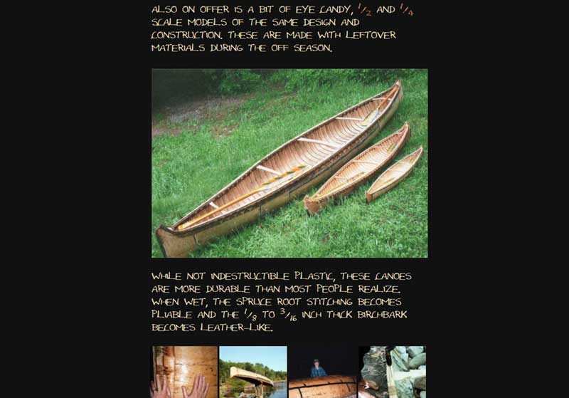 Ishpeming Birchbark Canoes