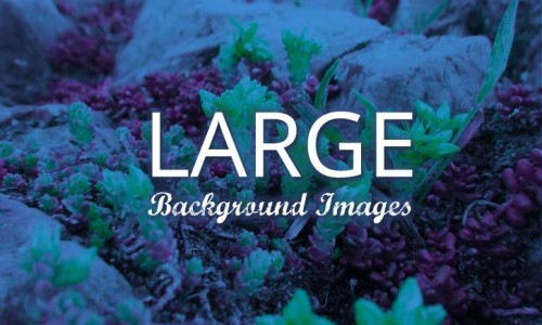 Large Background Images: Size Matters